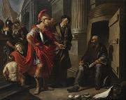 Hendrik Heerschop Alexander the Great and Diogenes oil on canvas